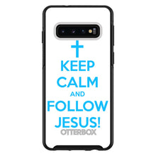 DistinctInk™ OtterBox Symmetry Series Case for Apple iPhone / Samsung Galaxy / Google Pixel - Keep Calm and Follow Jesus