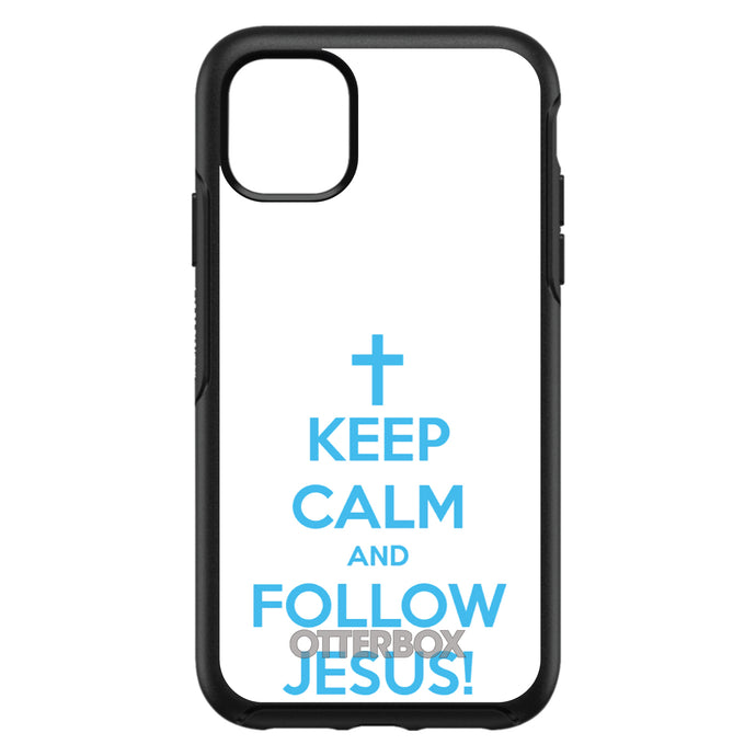 DistinctInk™ OtterBox Symmetry Series Case for Apple iPhone / Samsung Galaxy / Google Pixel - Keep Calm and Follow Jesus
