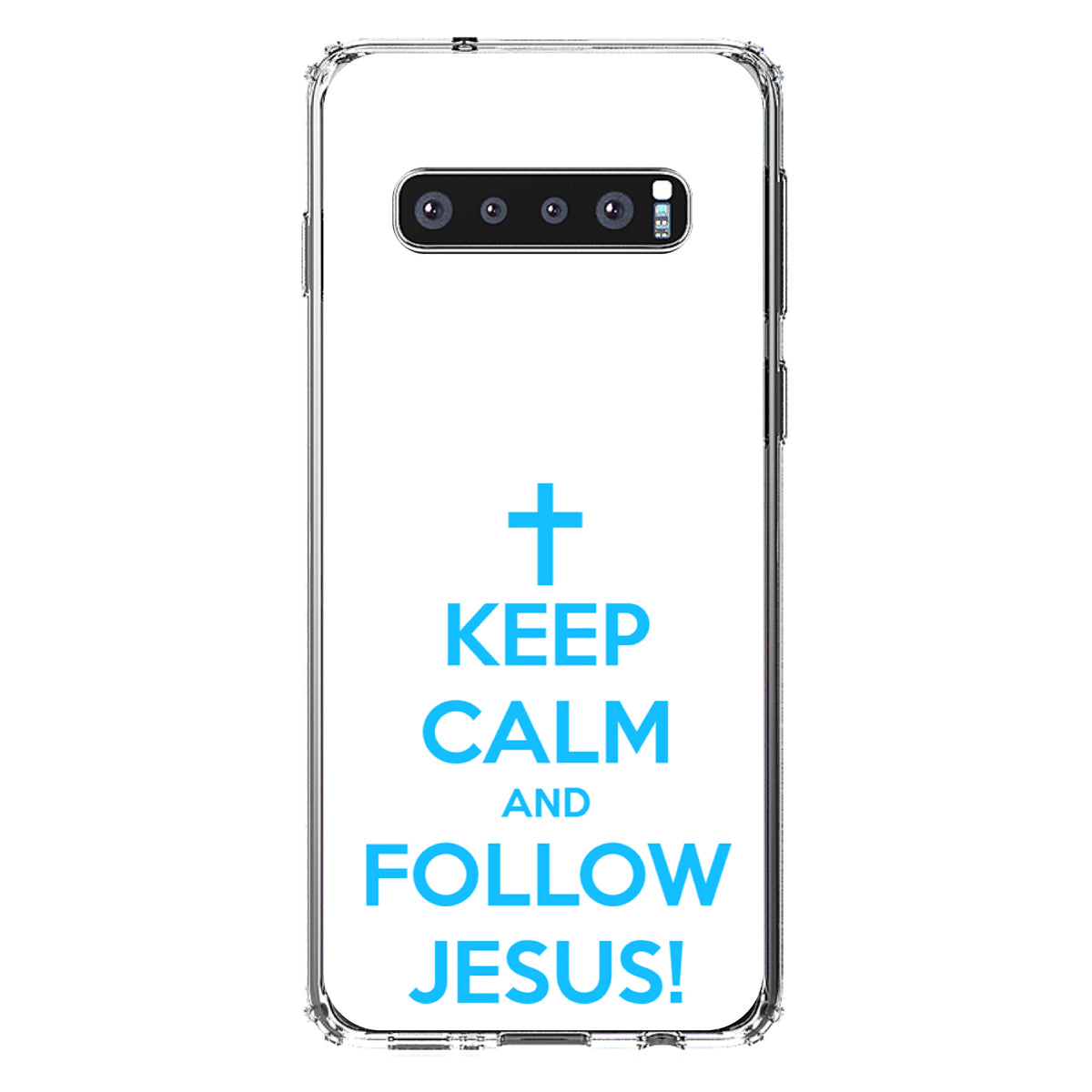 Keep Calm and Follow Jesus Clear Shockproof iPhone Case, view 17