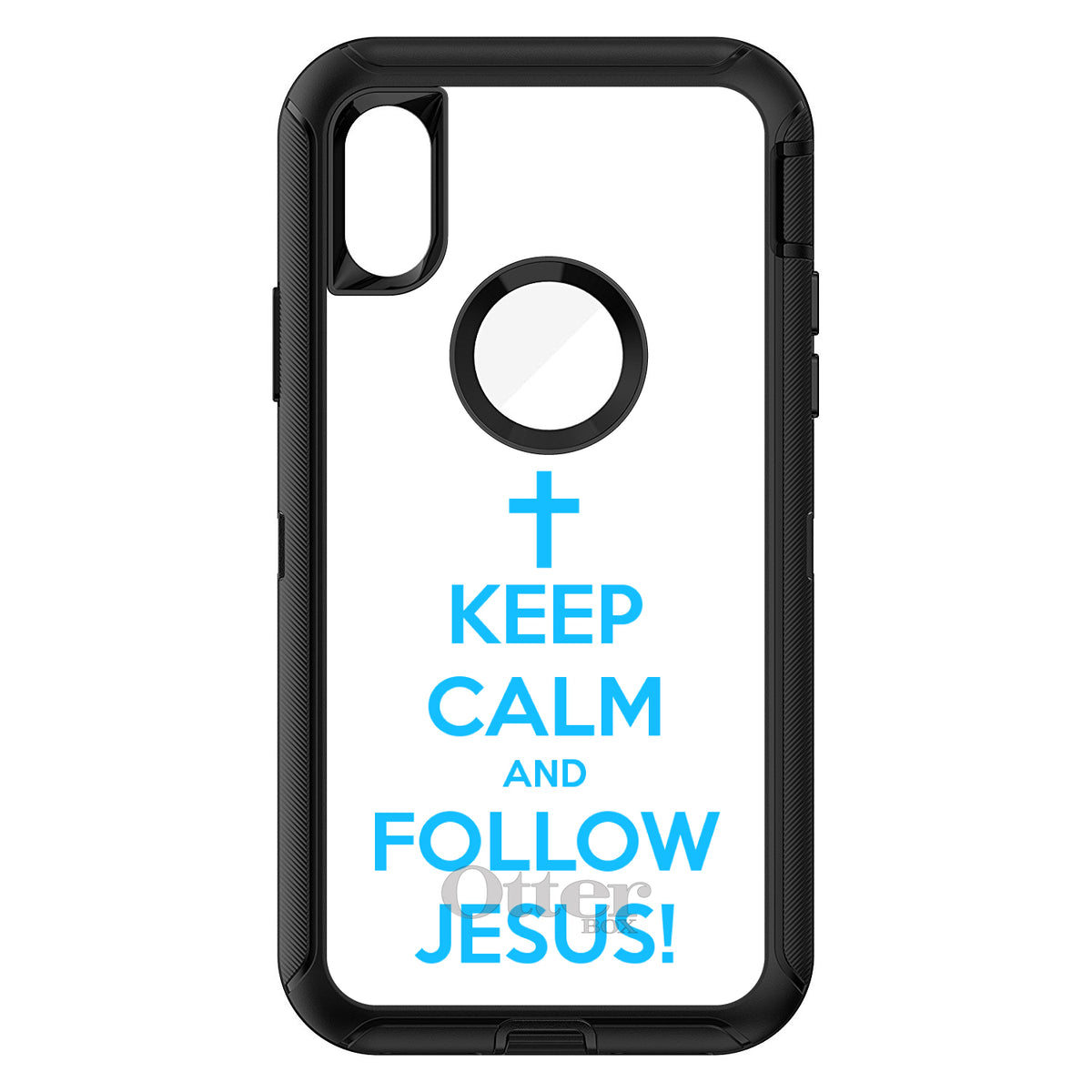Keep Calm and Follow Jesus OtterBox Defender Case for iPhone & Galaxy, view 3