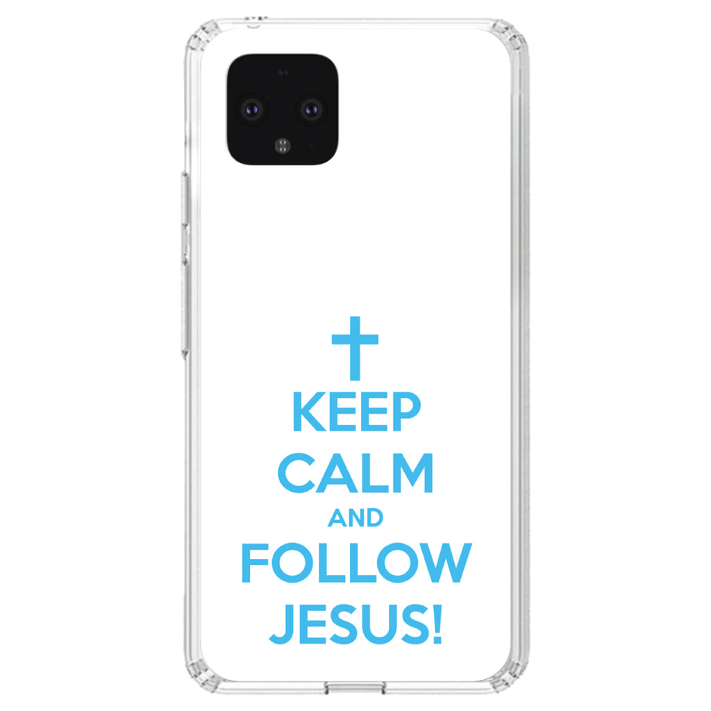 Keep Calm and Follow Jesus Clear Shockproof iPhone Case, view 24
