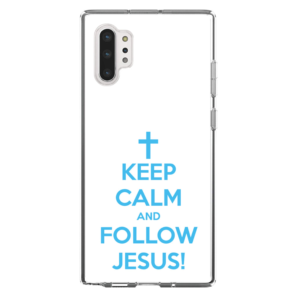 Keep Calm and Follow Jesus Clear Shockproof iPhone Case, view 10