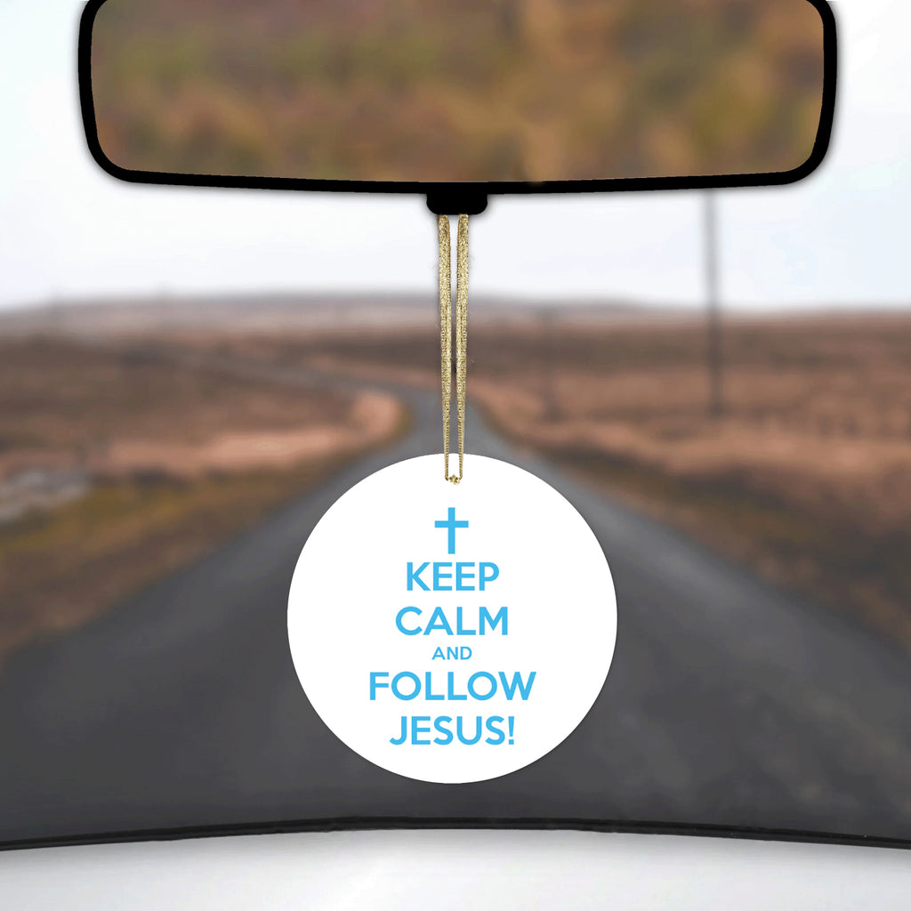 Keep Calm and Follow Jesus Ceramic Ornament, view 3