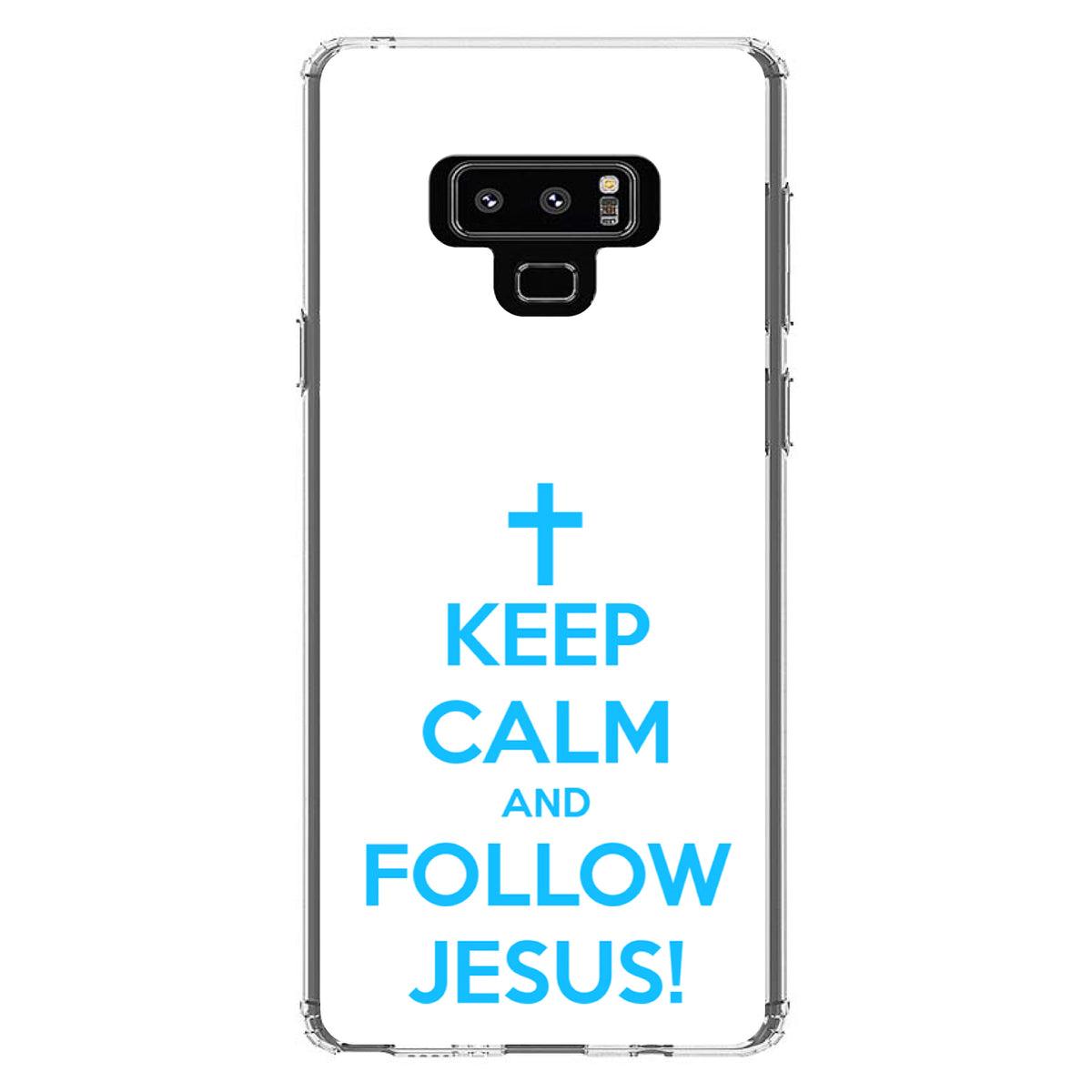 Keep Calm and Follow Jesus Clear Shockproof iPhone Case, view 11