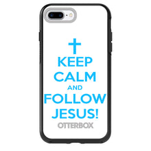 DistinctInk™ OtterBox Symmetry Series Case for Apple iPhone / Samsung Galaxy / Google Pixel - Keep Calm and Follow Jesus