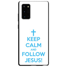 DistinctInk® Hard Plastic Snap-On Case for Apple iPhone or Samsung Galaxy - Keep Calm and Follow Jesus