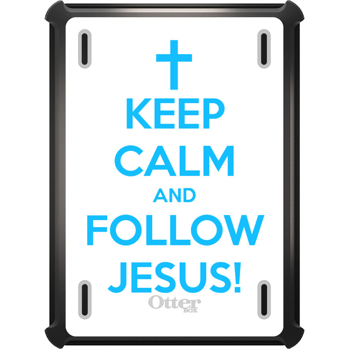 DistinctInk™ OtterBox Defender Series Case for Apple iPad / iPad Pro / iPad Air / iPad Mini - Keep Calm and Follow Jesus