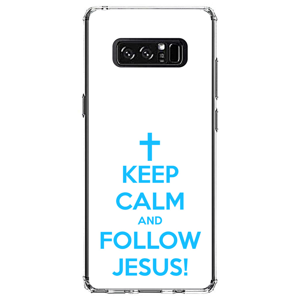 Keep Calm and Follow Jesus Clear Shockproof iPhone Case, view 12