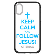 DistinctInk™ OtterBox Symmetry Series Case for Apple iPhone / Samsung Galaxy / Google Pixel - Keep Calm and Follow Jesus