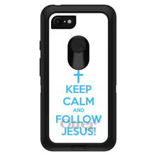 DistinctInk™ OtterBox Defender Series Case for Apple iPhone / Samsung Galaxy / Google Pixel - Keep Calm and Follow Jesus