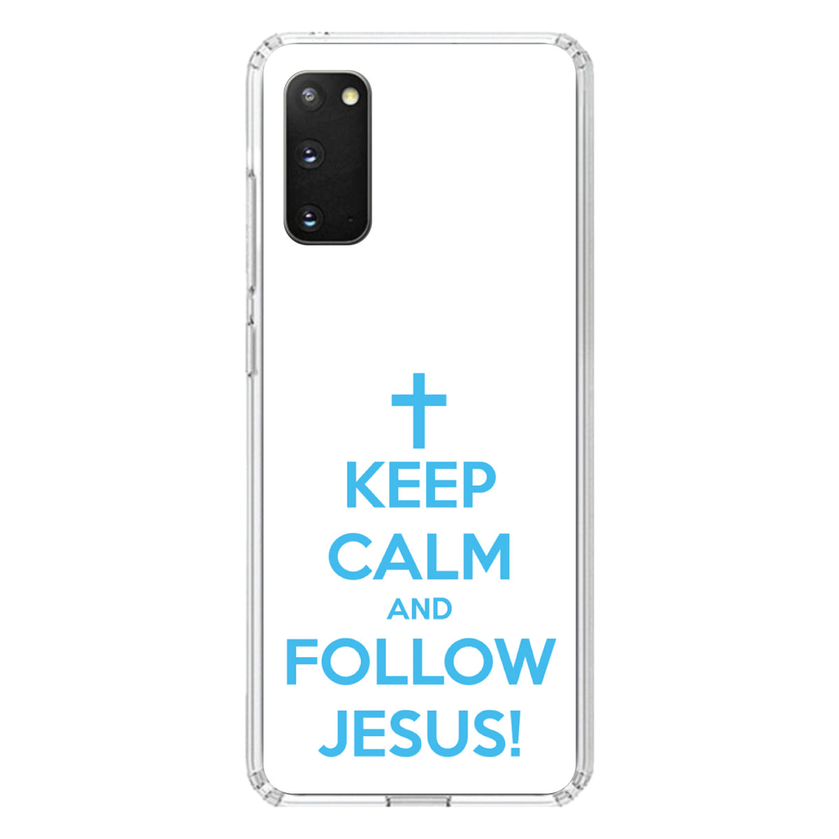 Keep Calm and Follow Jesus Clear Shockproof iPhone Case, view 15