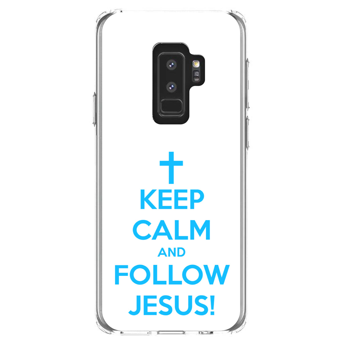 Keep Calm and Follow Jesus Clear Shockproof iPhone Case, view 20