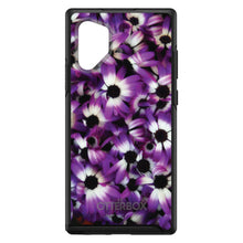 DistinctInk™ OtterBox Symmetry Series Case for Apple iPhone / Samsung Galaxy / Google Pixel - Purple White Black Flowers