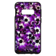 DistinctInk™ OtterBox Symmetry Series Case for Apple iPhone / Samsung Galaxy / Google Pixel - Purple White Black Flowers