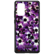 DistinctInk™ OtterBox Symmetry Series Case for Apple iPhone / Samsung Galaxy / Google Pixel - Purple White Black Flowers