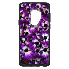 DistinctInk™ OtterBox Symmetry Series Case for Apple iPhone / Samsung Galaxy / Google Pixel - Purple White Black Flowers