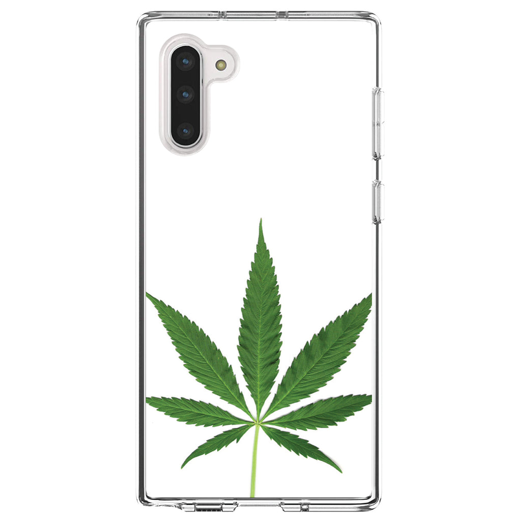 Marijuana Leaf Photo Clear Shockproof iPhone Case, view 9
