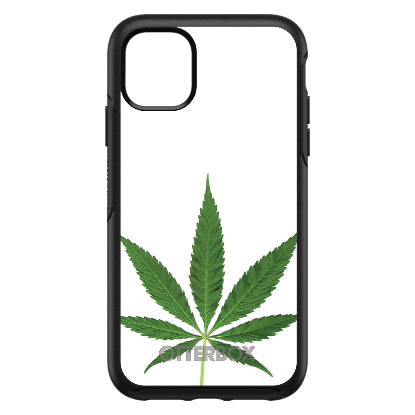 DistinctInk™ OtterBox Symmetry Series Case for Apple iPhone / Samsung Galaxy / Google Pixel - Marijuana Leaf Photo