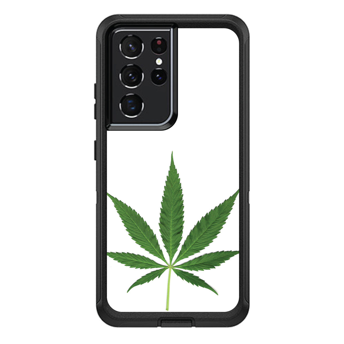 Marijuana Leaf Photo OtterBox Defender Case for iPhone & Galaxy, view 7