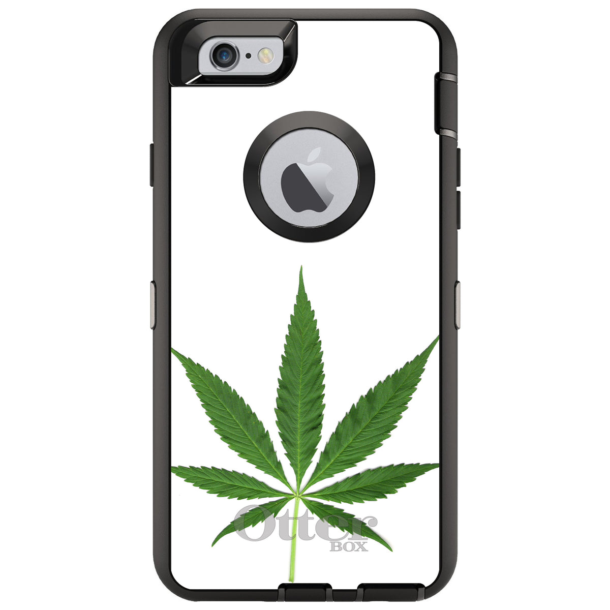 Marijuana Leaf Photo OtterBox Defender Case for iPhone & Galaxy, view 4