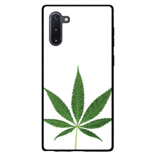 DistinctInk® Hard Plastic Snap-On Case for Apple iPhone or Samsung Galaxy - Marijuana Leaf Photo