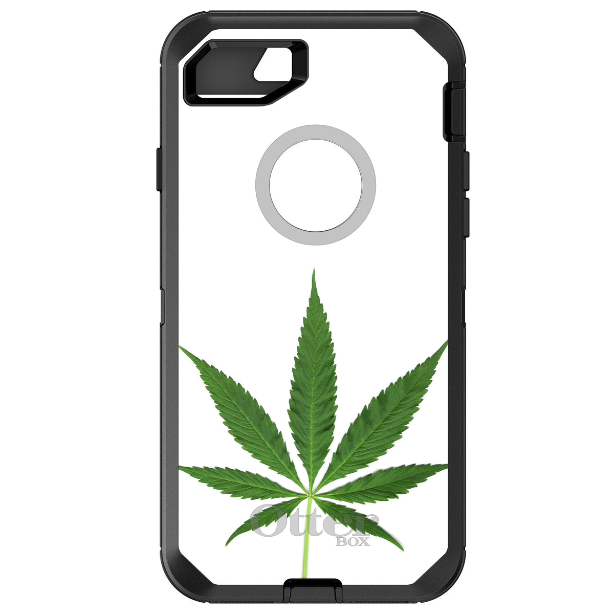 Marijuana Leaf Photo OtterBox Defender Case for iPhone & Galaxy