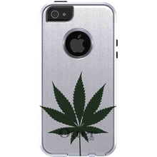 DistinctInk™ OtterBox Commuter Series Case for Apple iPhone or Samsung Galaxy - Marijuana Leaf Drawing