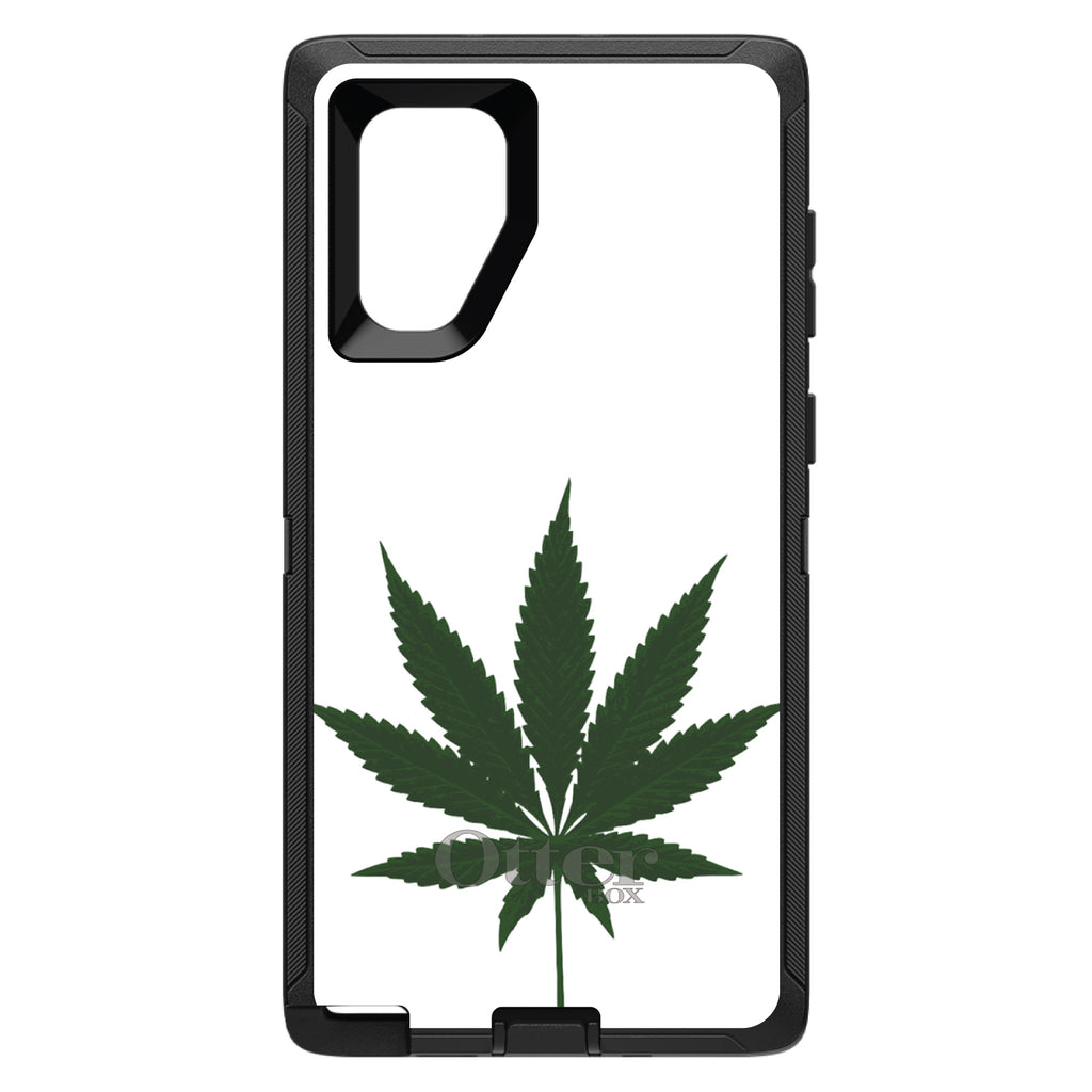 Marijuana Leaf Drawing OtterBox Defender Case for iPhone & Galaxy, view 14