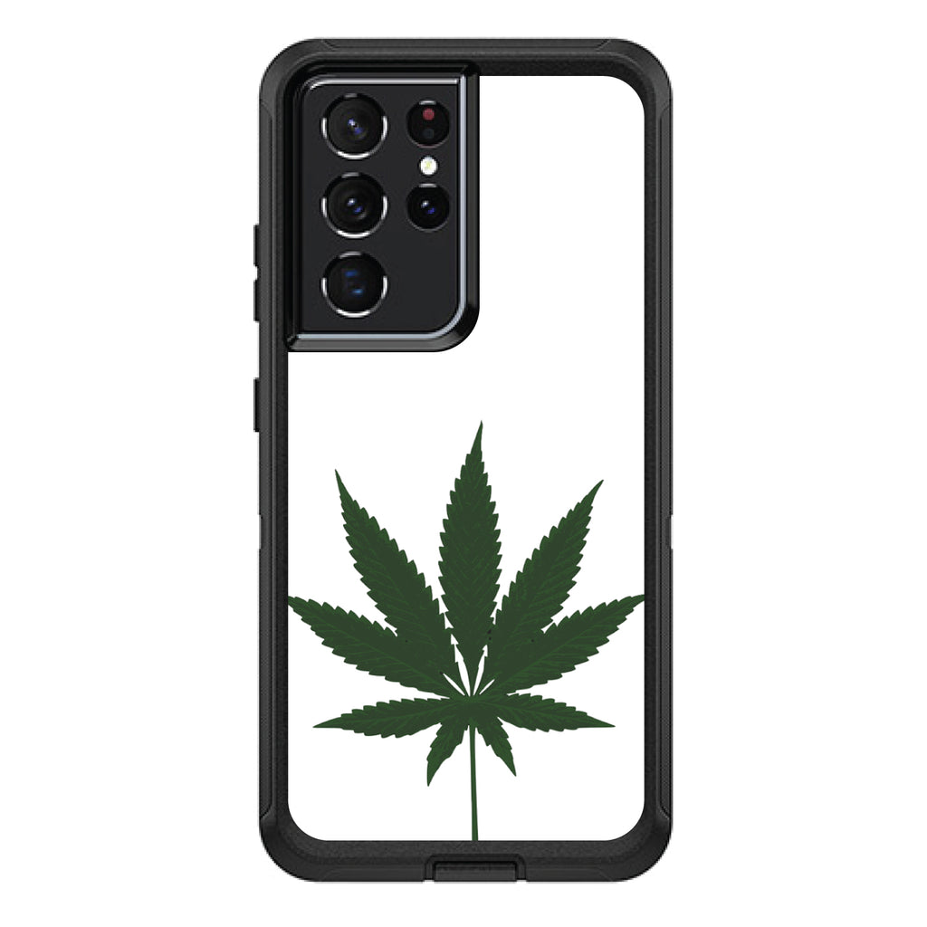 Marijuana Leaf Drawing OtterBox Defender Case for iPhone & Galaxy, view 7