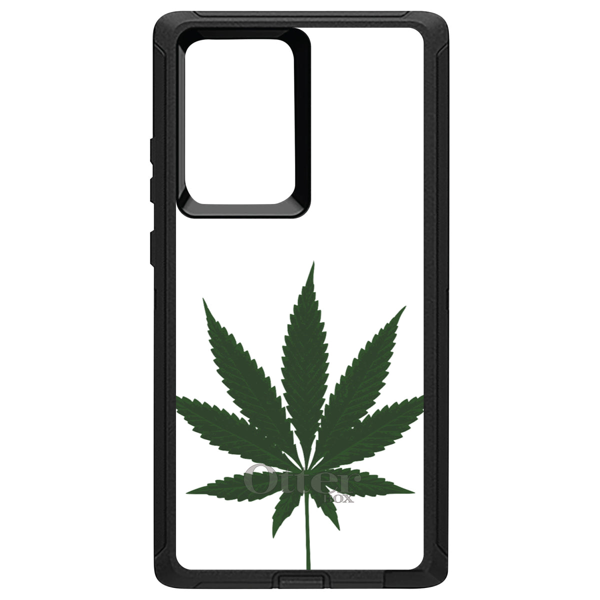 Marijuana Leaf Drawing OtterBox Defender Case for iPhone & Galaxy, view 13