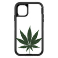 Marijuana Leaf Drawing OtterBox Defender Case for iPhone & Galaxy, view 2