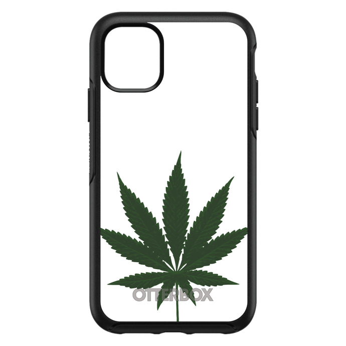 DistinctInk™ OtterBox Symmetry Series Case for Apple iPhone / Samsung Galaxy / Google Pixel - Marijuana Leaf Drawing