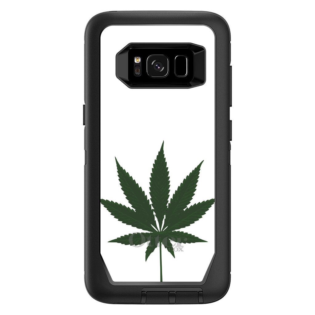Marijuana Leaf Drawing OtterBox Defender Case for iPhone & Galaxy, view 12