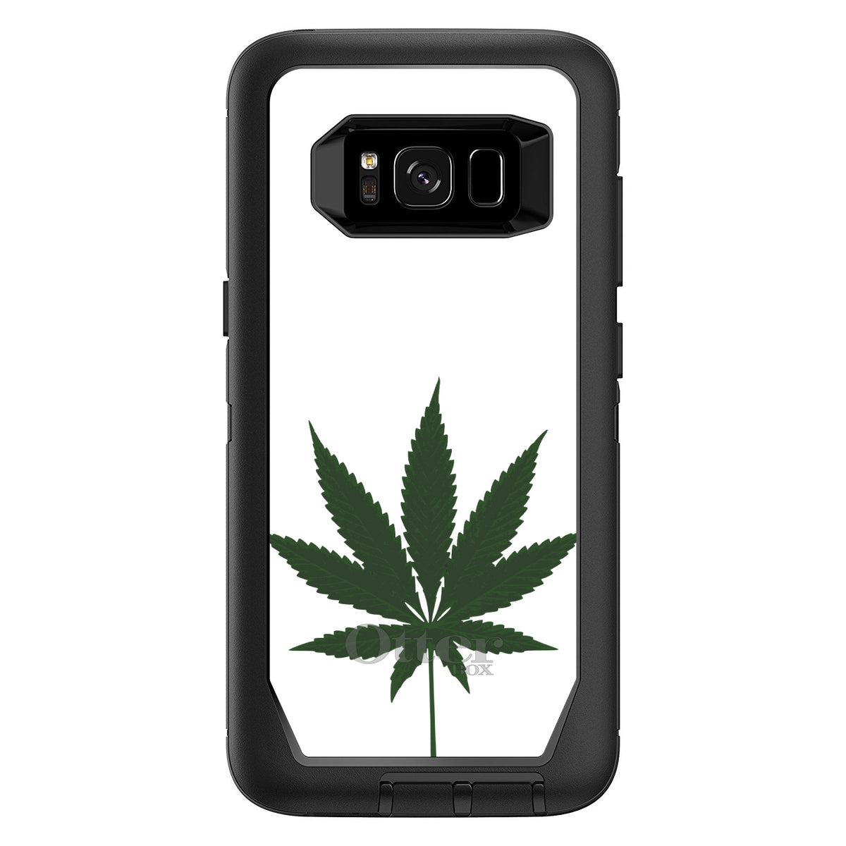 Marijuana Leaf Drawing OtterBox Defender Case for iPhone & Galaxy, view 12