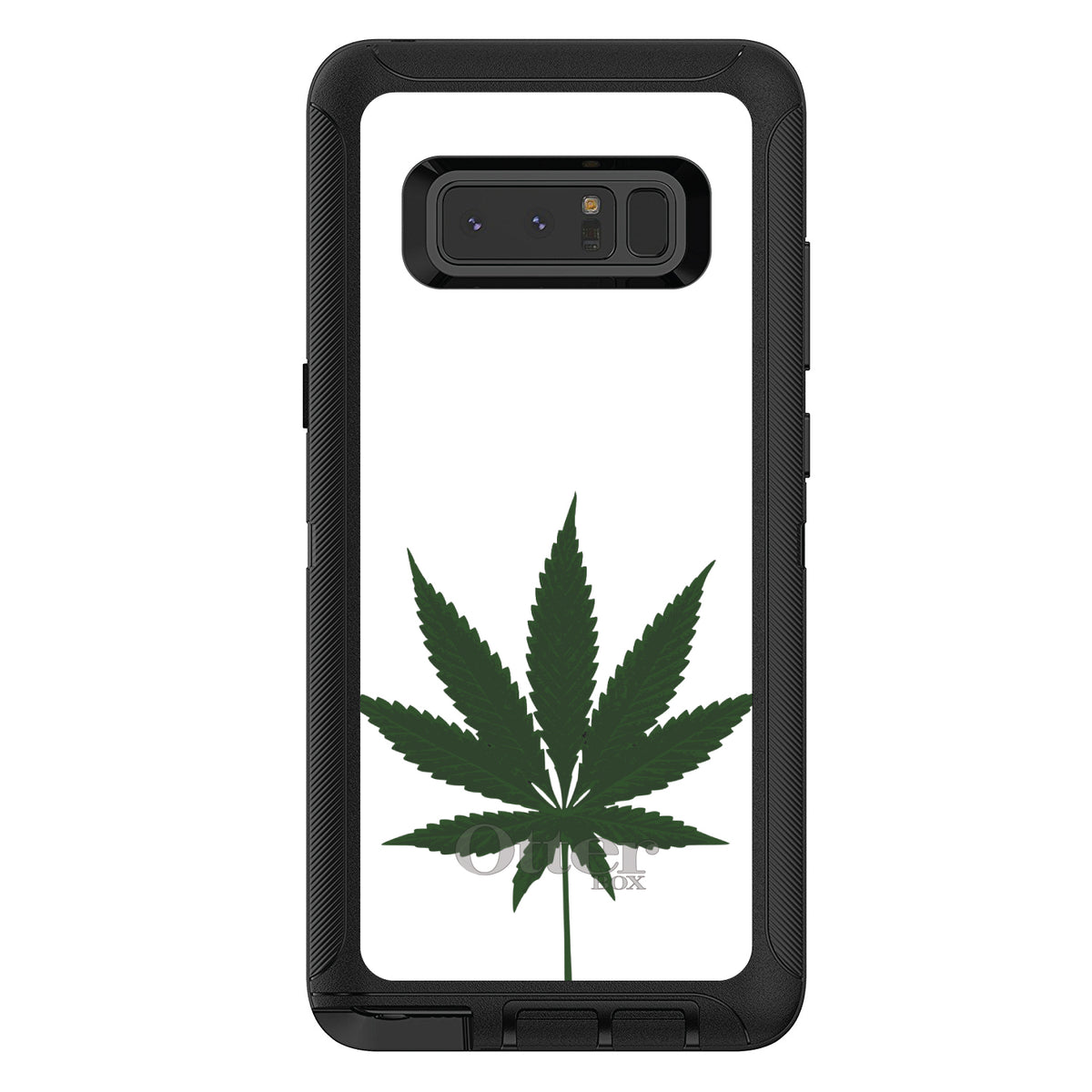 Marijuana Leaf Drawing OtterBox Defender Case for iPhone & Galaxy, view 17