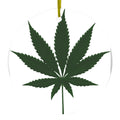 Marijuana Leaf Drawing Ceramic Ornament
