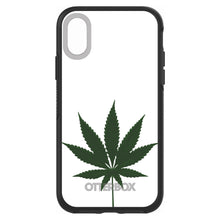 DistinctInk™ OtterBox Symmetry Series Case for Apple iPhone / Samsung Galaxy / Google Pixel - Marijuana Leaf Drawing