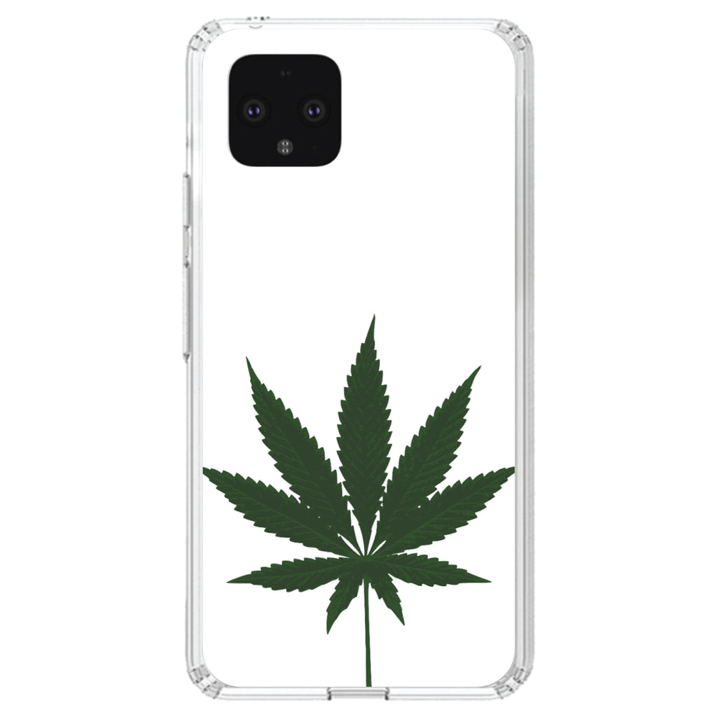 Marijuana Leaf Drawing Clear Shockproof iPhone Case, view 23