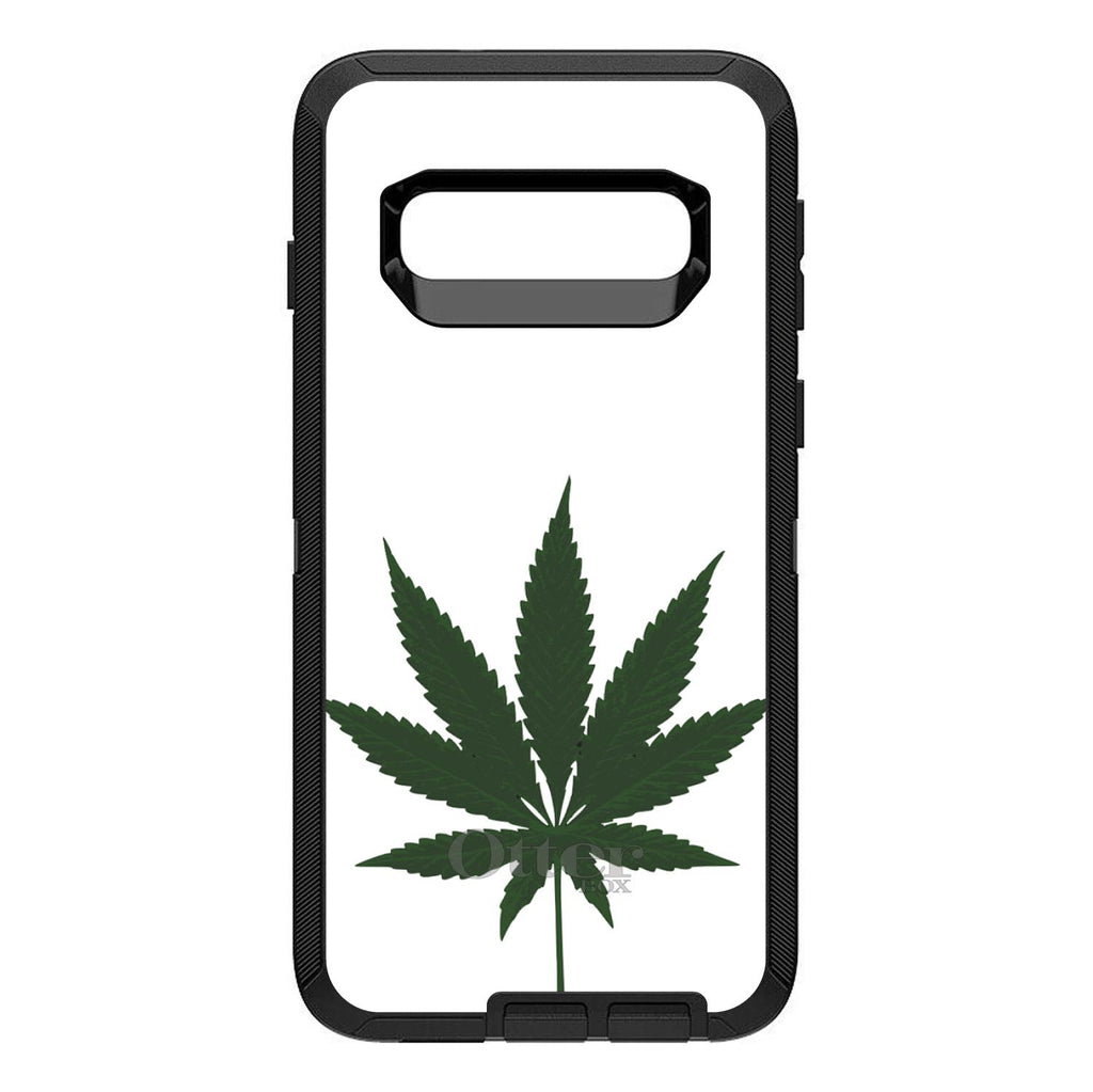 Marijuana Leaf Drawing OtterBox Defender Case for iPhone & Galaxy, view 9