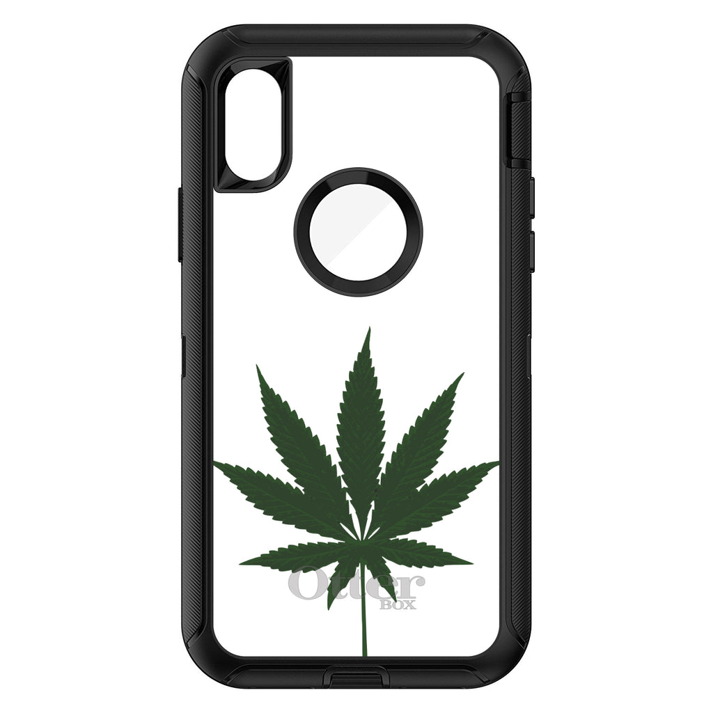 Marijuana Leaf Drawing OtterBox Defender Case for iPhone & Galaxy, view 3