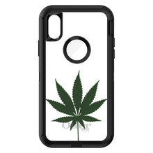 DistinctInk™ OtterBox Defender Series Case for Apple iPhone / Samsung Galaxy / Google Pixel - Marijuana Leaf Drawing