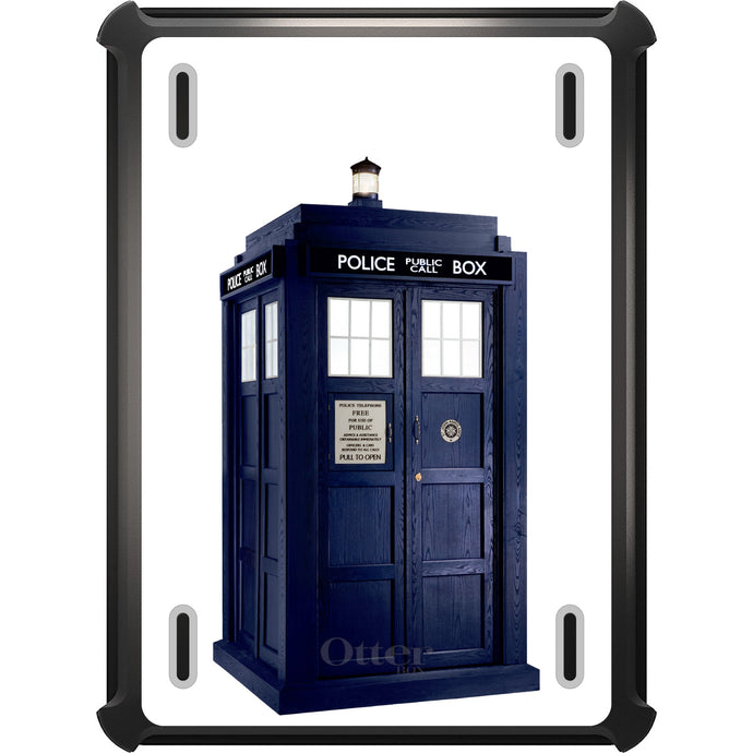 DistinctInk™ OtterBox Defender Series Case for Apple iPad / iPad Pro / iPad Air / iPad Mini - TARDIS Police Call Box