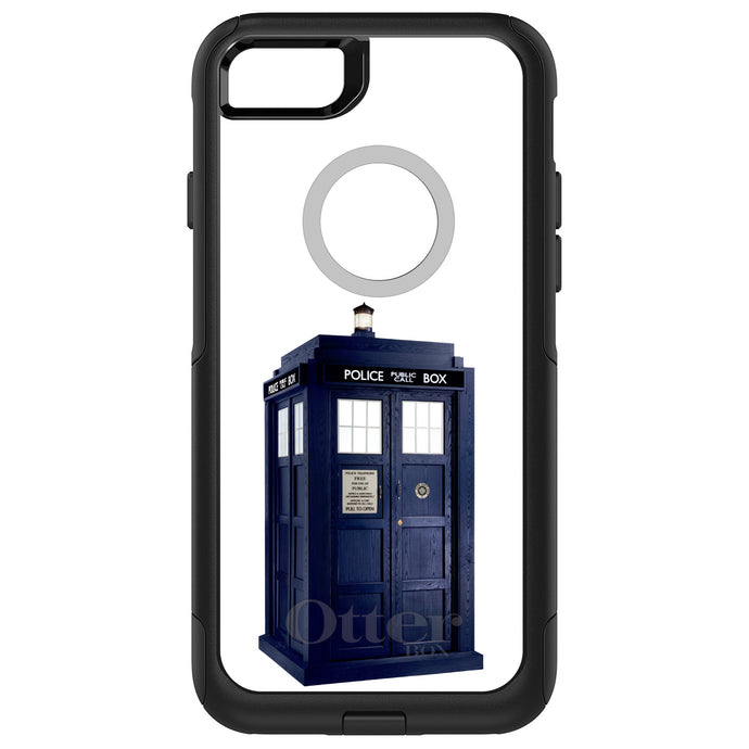 DistinctInk OtterBox Commuter Series Case for Apple iPhone or Samsung Galaxy - TARDIS Police Call Box