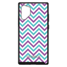 DistinctInk™ OtterBox Symmetry Series Case for Apple iPhone / Samsung Galaxy / Google Pixel - Purple Teal Chevron Stripes