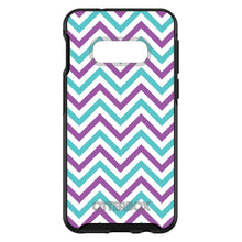 DistinctInk™ OtterBox Symmetry Series Case for Apple iPhone / Samsung Galaxy / Google Pixel - Purple Teal Chevron Stripes