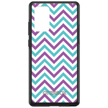 DistinctInk™ OtterBox Symmetry Series Case for Apple iPhone / Samsung Galaxy / Google Pixel - Purple Teal Chevron Stripes