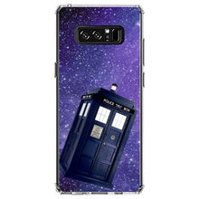 DistinctInk® Clear Shockproof Hybrid Case for Apple iPhone / Samsung Galaxy / Google Pixel - TARDIS Floating in Space