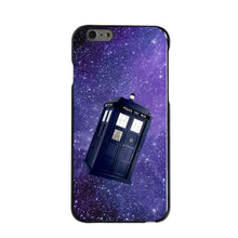 DistinctInk® Hard Plastic Snap-On Case for Apple iPhone or Samsung Galaxy - TARDIS Floating in Space