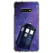 DistinctInk® Clear Shockproof Hybrid Case for Apple iPhone / Samsung Galaxy / Google Pixel - TARDIS Floating in Space