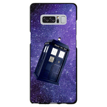 DistinctInk® Hard Plastic Snap-On Case for Apple iPhone or Samsung Galaxy - TARDIS Floating in Space